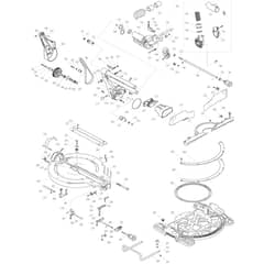 Makita DLS111 - 260mm Dc Slide Cpd. Miter Saw - Power Tool 02 Diagram