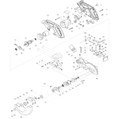 Makita DLS713 - 190mm Slide Compound Saw - Power Tool 01 Diagram
