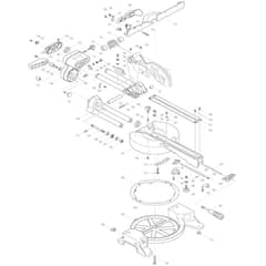 Makita DLS714 - Dc Slide Compound Miter Saw - Power Tool 02 Diagram