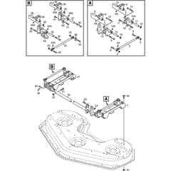 DOD RM155B - 2010 - 13-7815-12 - Stiga Front Mower Deck Lifting Diagram
