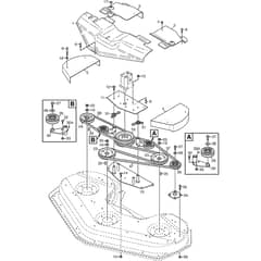 DOD RM155H - 2010 - 13-7825-22 - Stiga Front Mower Deck Transmission Diagram