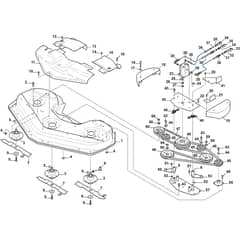 DOD RM155H - 2011-2018 - 13-7825-24 - Stiga Front Mower Cutting Deck Diagram