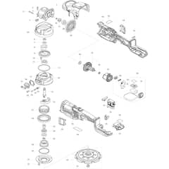 Makita DPO600 - 150mm Dc Random Orbit Polisher - Power Tool Diagram