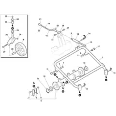 DR50 (K800H) -  - Efco Flail Mower Rotor (complete) Diagram