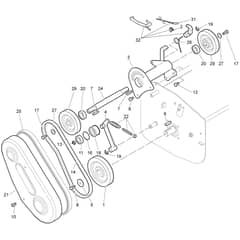 DR50 (K800H) -  - Efco Flail Mower Transmission 01 Diagram