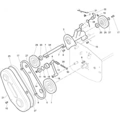 DR 100 TR -  - Efco Flail Mower Transmision (2/2) Diagram