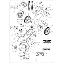 DR 51 B6 -  - Efco Bush Hog Mower Complete illustrated parts list Diagram