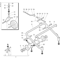 DR 55 H 6.5 -  - Efco Flail Mower Cutting unit (Rotor) Diagram