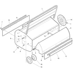 DR 65 HR 11 Cat.2025 -  - Efco Flail Mower Guard (Rotor) Diagram