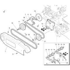 DR 65 HR 11 Cat.2025 -  - Efco Flail Mower Transmision (1/2) Diagram