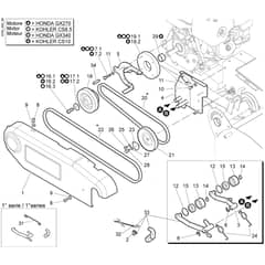 DR 65 HR 11 -  - Efco Flail Mower Transmision (1/2) Diagram