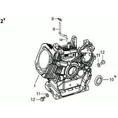 DR 65 (K1100 H) -  - Efco Flail Mower Baseframe Diagram