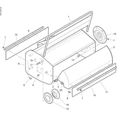 DR 80 Cat. 2025 -  - Efco Flail Mower Guard (Rotor) Diagram