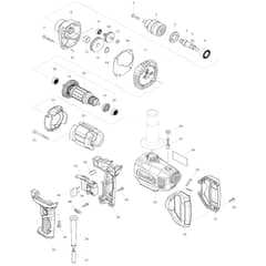 Makita DS4012 - 13mm Drill - Power Tool Diagram