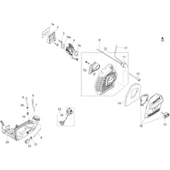 DS 2400 D (24/24) -  - Efco Multi Function Tool Air Filter Diagram