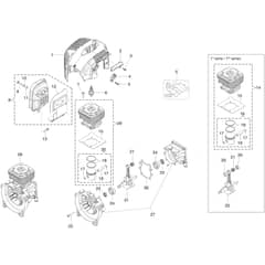 DS 3500 T -  - Efco Brushcutter Engine Diagram