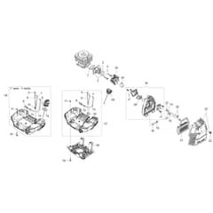 DS 4000 S -  - Efco Brushcutter Tank and air filter Diagram