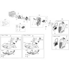 DS 5300 S -  - Efco Brushcutter Tank and air filter Diagram