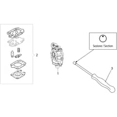 DSH 250 D -  - Efco Multi Function Tool Carburettor Diagram