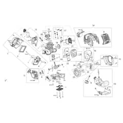 DSH 3100 BP -  - Efco Brushcutter Engine Diagram