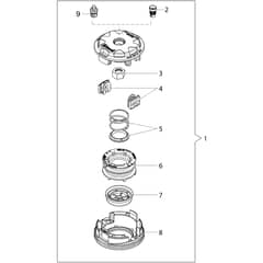 DSH 3100 T -  - Efco Brushcutter Head Tap&Go D.110 Diagram