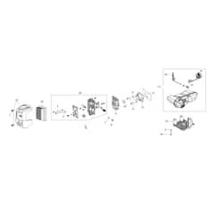 DSH 4000 S -  - Efco Brushcutter Tank and air filter (from June 2024) Diagram