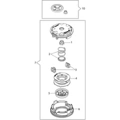 DSH 4000 T -  - Efco Brushcutter Head Tap&Go D.130 Diagram