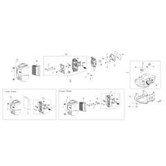 DSH 400 T -  - Efco Brushcutter Tank and air filter Diagram