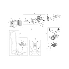 DSH 5000 BP -  - Efco Brushcutter Tank and air filter (from June 2024) Diagram