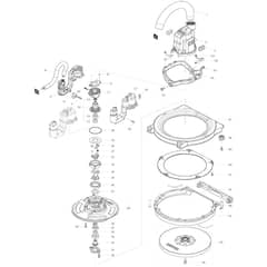 Makita DSL800 - 225mm Cordless Drywall Sander - Power Tool Diagram