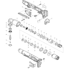 Makita DTL063 - Cordless Angle Impact Wrench - Power Tool Diagram