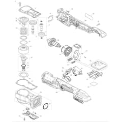 Makita DTL300 - Cordless Angle Impact Wrench - Power Tool Diagram