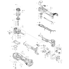 Makita DTM52 - Cordless Multi Tool - Power Tool Diagram