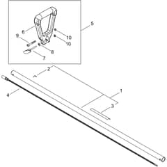 Echo DTT-2100 Main Pipe, Handle