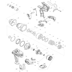 Makita DTW800 - Cordless Impact Wrench - Power Tool Diagram