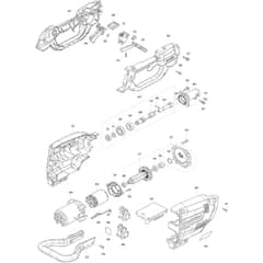 Makita DUA300 - 300mm Cordless Pole Saw - Power Tool 02 Diagram