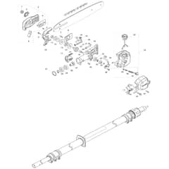 Makita DUA301 - 300mm Dc Telescopic Pole Saw - Power Tool 01 Diagram