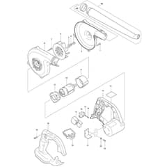 Makita DUB143 - Cordless Blower - Power Tool Diagram