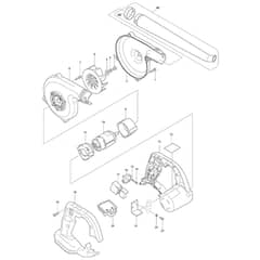 Makita DUB183 - Cordless Blower - Power Tool Diagram