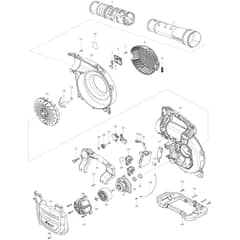 Makita DUB363 - Cordless Blower - Power Tool 01 Diagram