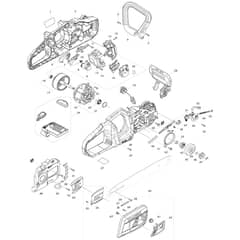 Makita DUC355 - Cordless Chain Saw - Power Tool Diagram