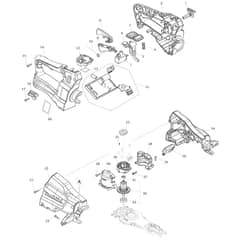 Makita DUH502 - 500mm Cordless Hedge Trimmer - Power Tool 01 Diagram