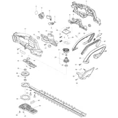 Makita DUH506 - 500mm Cordless Hedge Trimmer - Power Tool 01 Diagram