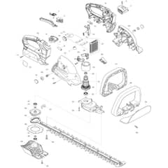 Makita DUH551 - 550mm Crdlss Hedge Trimmer - Power Tool Diagram