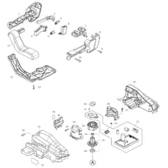 Makita DUH604S - 600mm Cordless Hedge Trimmer - Power Tool 01 Diagram