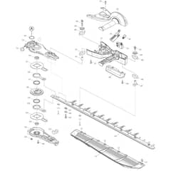 Makita DUH604S - 600mm Cordless Hedge Trimmer - Power Tool 02 Diagram