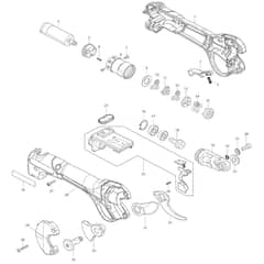 Makita DUP180 - Battery Powered Pruning Shears - Power Tool Diagram