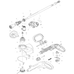 Makita DUR181 - 260mm Cordless String Trimmer - Power Tool Diagram