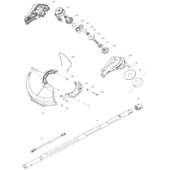 Makita DUR182U - Cordless Grass Trimmer - Power Tool 02 Diagram