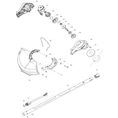 Makita DUR183L - Cordless Grass Trimmer - Power Tool 02 Diagram